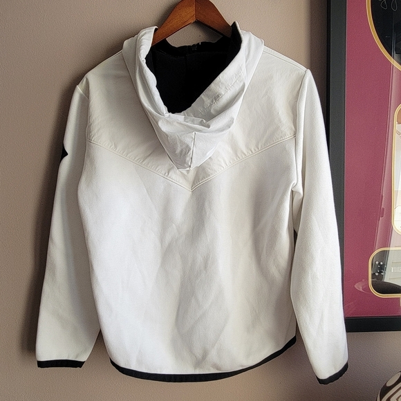 HOLLISTER UNISEX HOODIE SIZE XS BLACK/WHITE FULL ZIP POCKETS LOGO - Picture 2 of 11